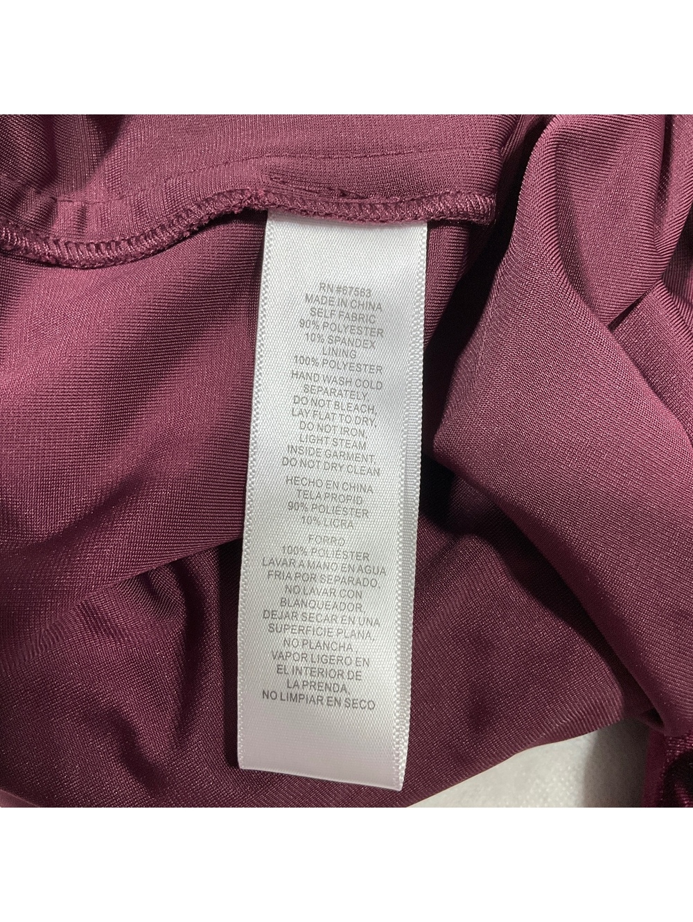 Mackie Bob Mackie Women's Velvet Jumpsuit in Wine, new Size 22 dd3 - Picture 3 of 8